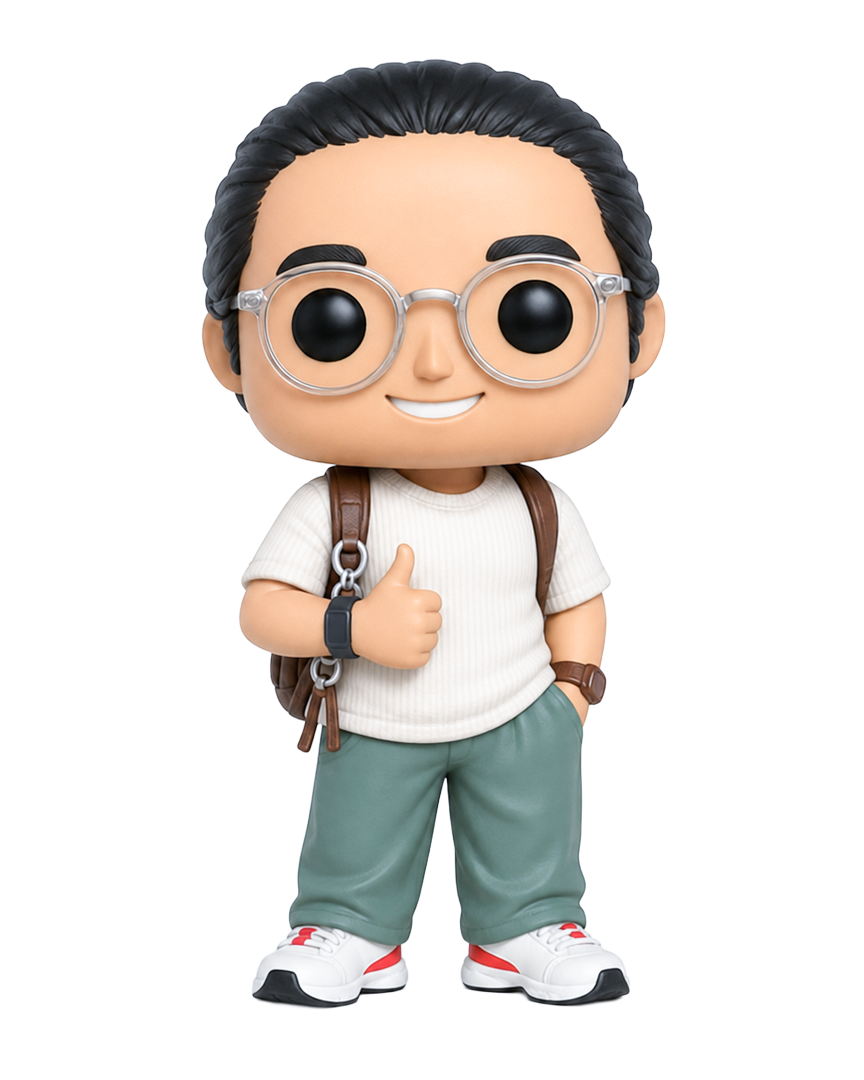 MiniMe figurine of a man giving a thumbs up