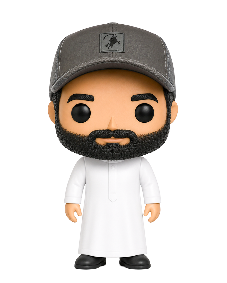 MiniMe figurine of a man in a thobe and cap
