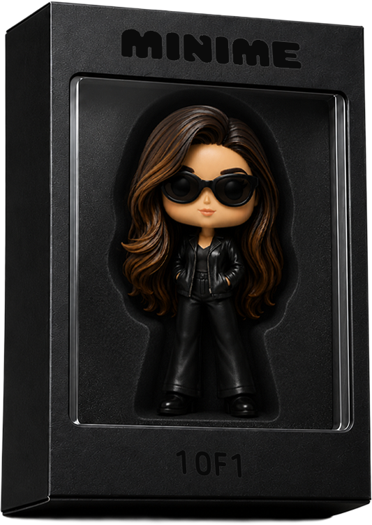 MiniMe collectible box with a female figurine